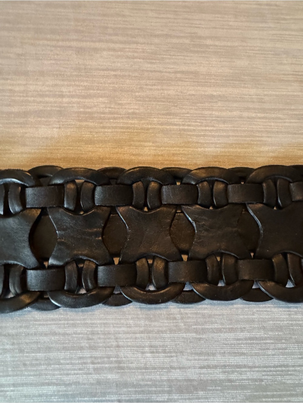 Mossimo Supply Co. Black Braided Leather Waist Belt